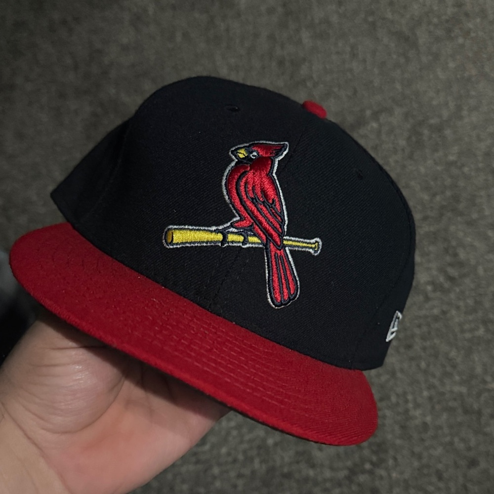 New Era Black and Red Cardinal Fitted Cap